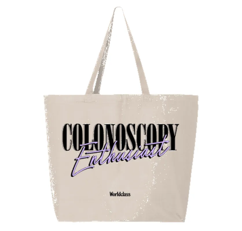 80s Colonoscopy Enthusiast Tote made by Worldclass Clothing