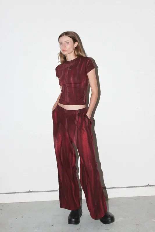 Mineral Dye Sweatpant in Wine sold by KkCo