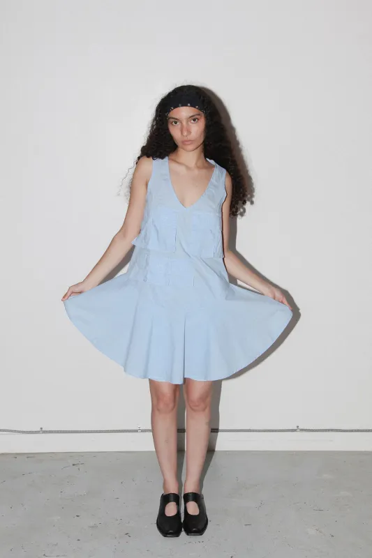 Sprint Dress in Sky sold by KkCo