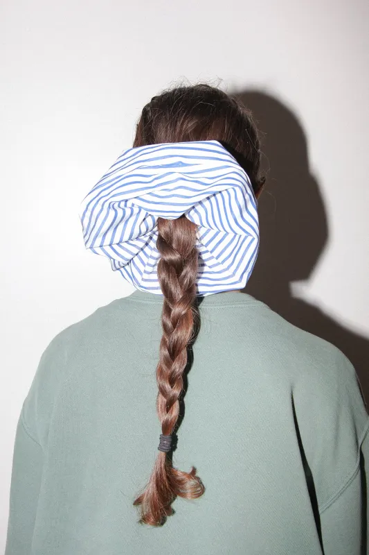 Grande Scrunchie in Striped Sea sold by KkCo