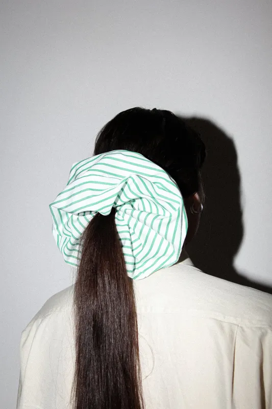Grande Scrunchie in Striped Seaweed made by KkCo