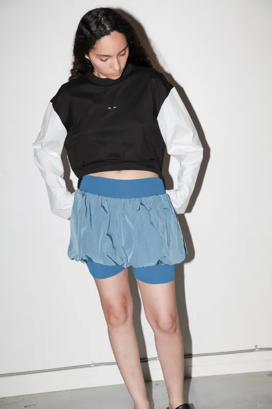 Bubble Skort in Lake made by KkCo