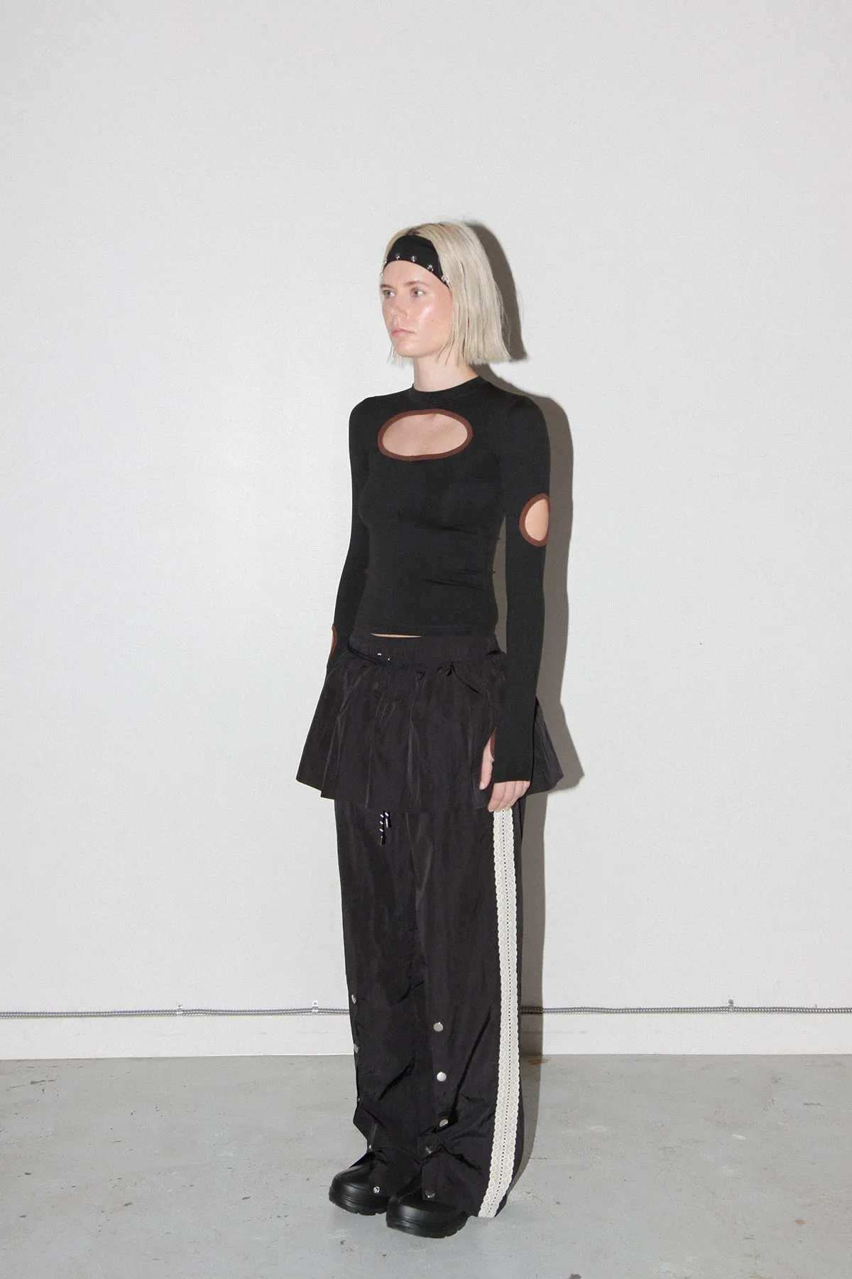 Peplum Apron in Onyx sold by KkCo product image thumbnail 3