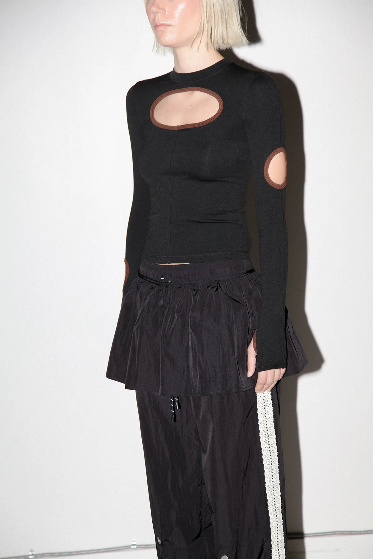 Peplum Apron in Onyx sold by KkCo product image thumbnail 4