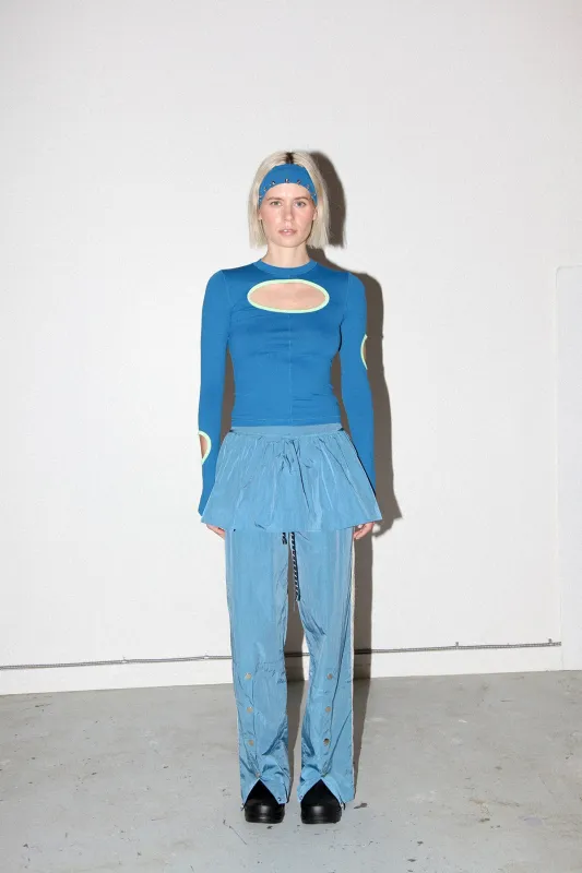 Peplum Apron in Lake made by KkCo