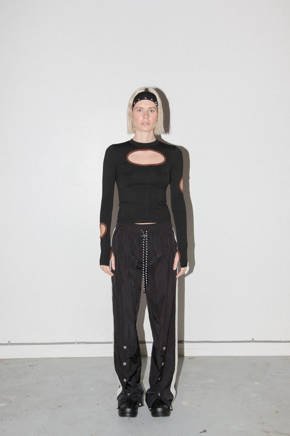 Split Track Pant in Onyx sold by KkCo product image thumbnail 2