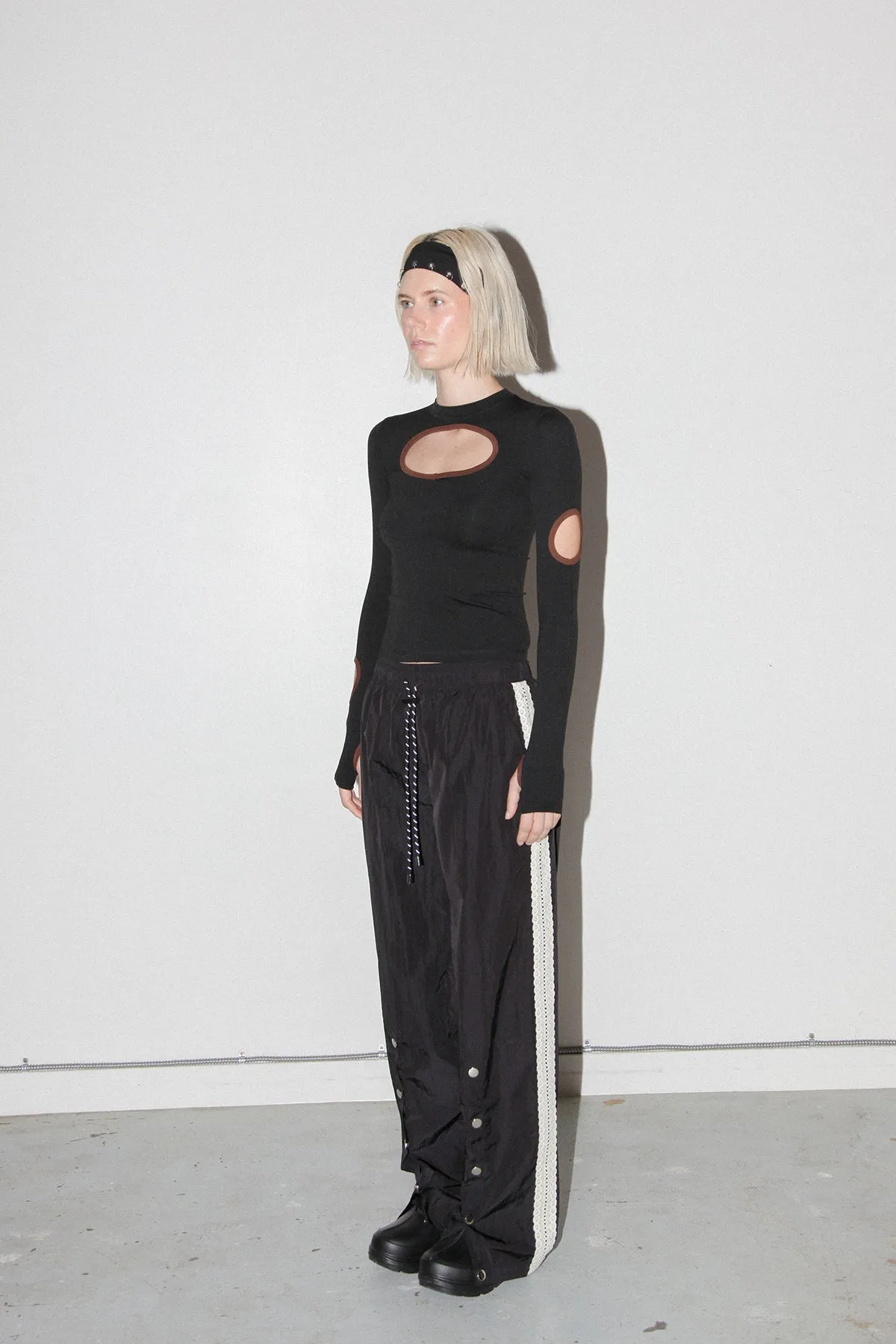 Split Track Pant in Onyx sold by KkCo product image thumbnail 3