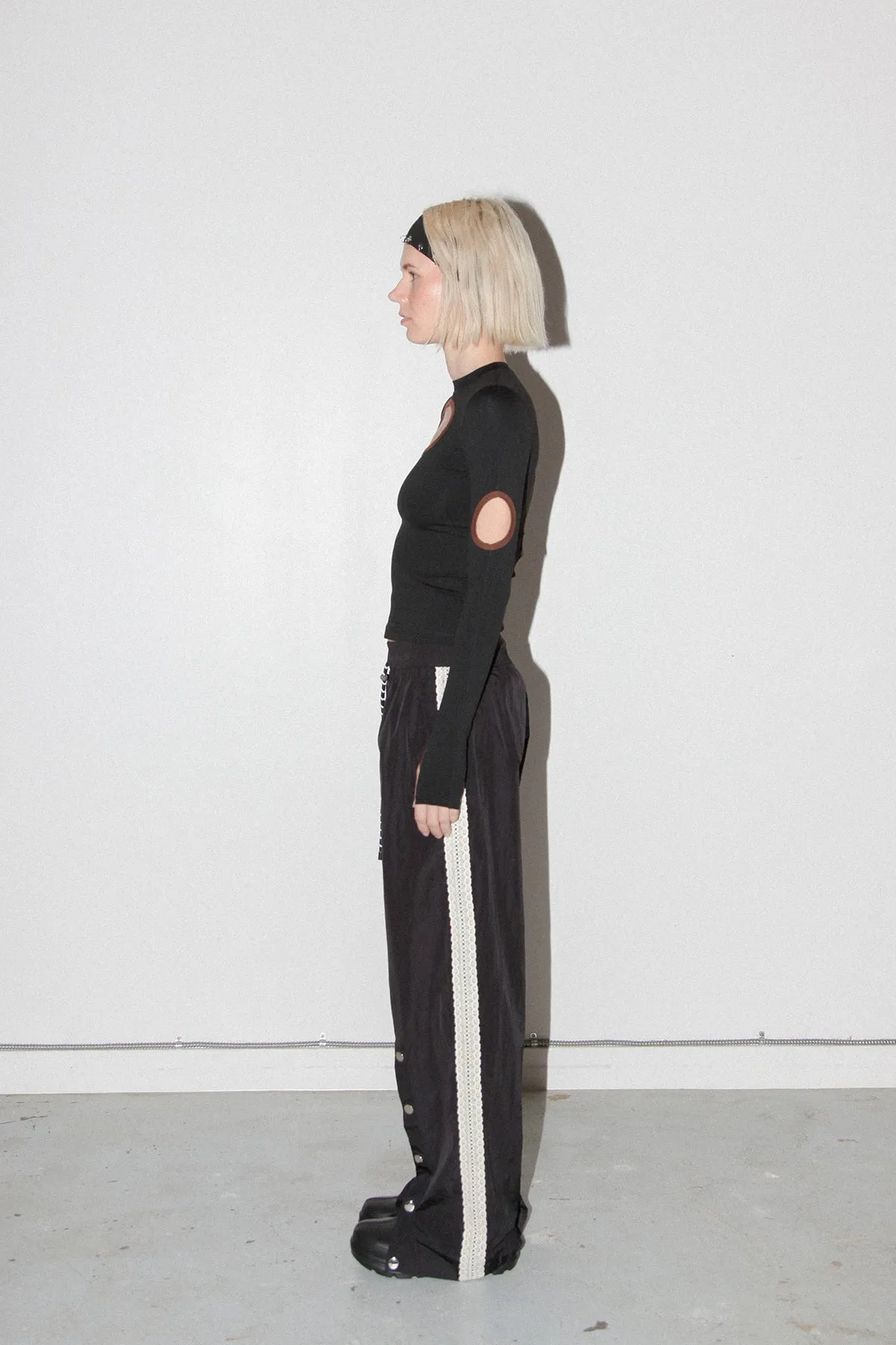 Split Track Pant in Onyx sold by KkCo product image thumbnail 5
