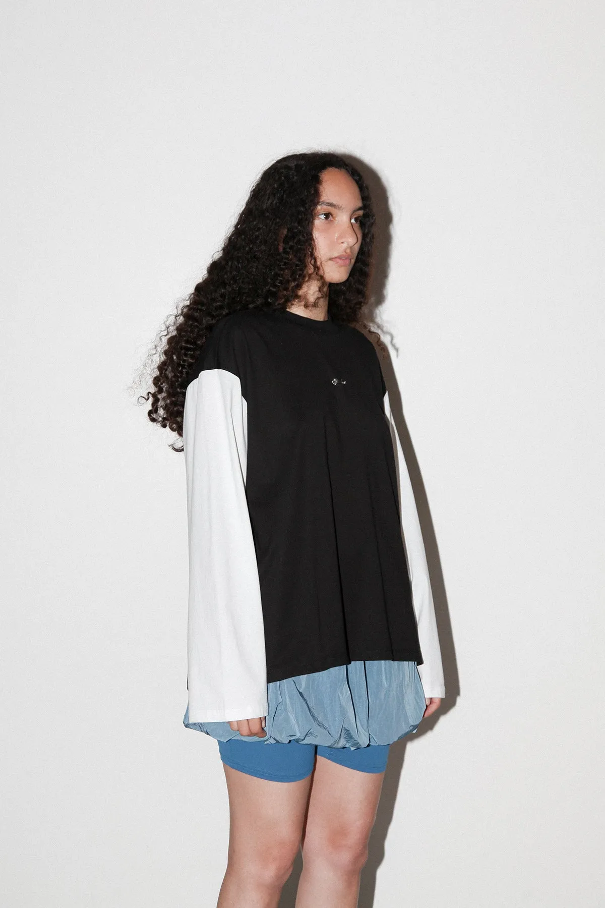 Contrast Box Tee in Black & White sold by KkCo