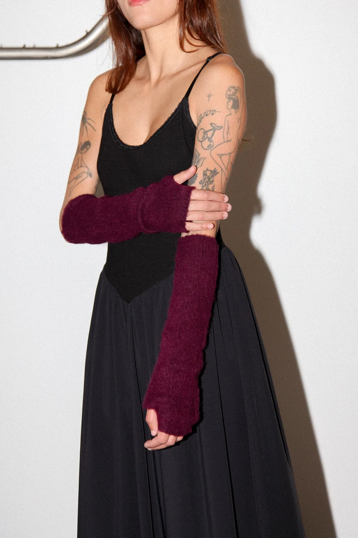 Arm Warmers in Plum sold by KkCo