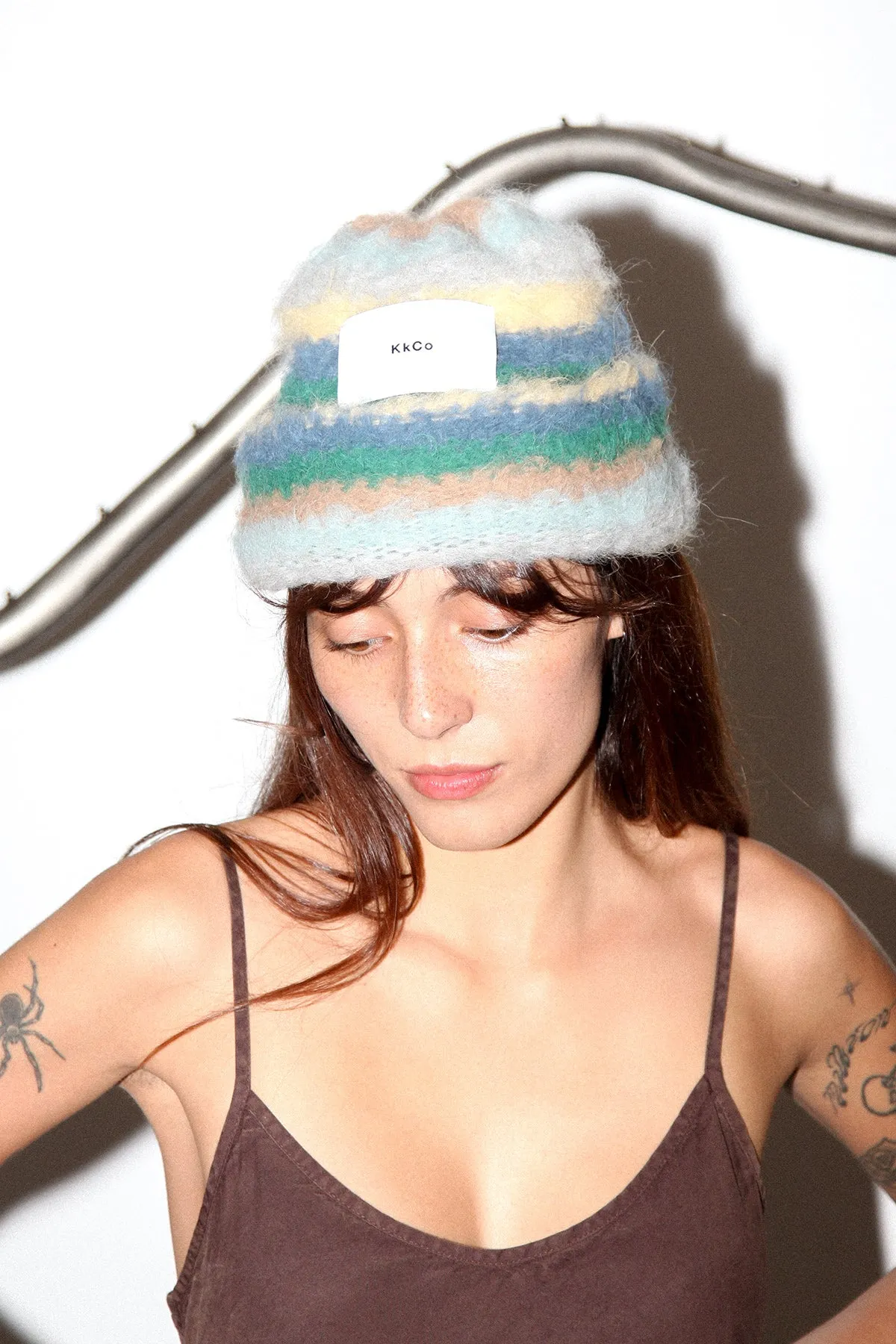 Striped Suri Beanie in Field sold by KkCo product image thumbnail 2