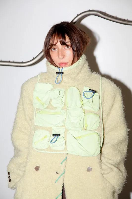 Utility Bib in Dried Eucalyptus sold by KkCo