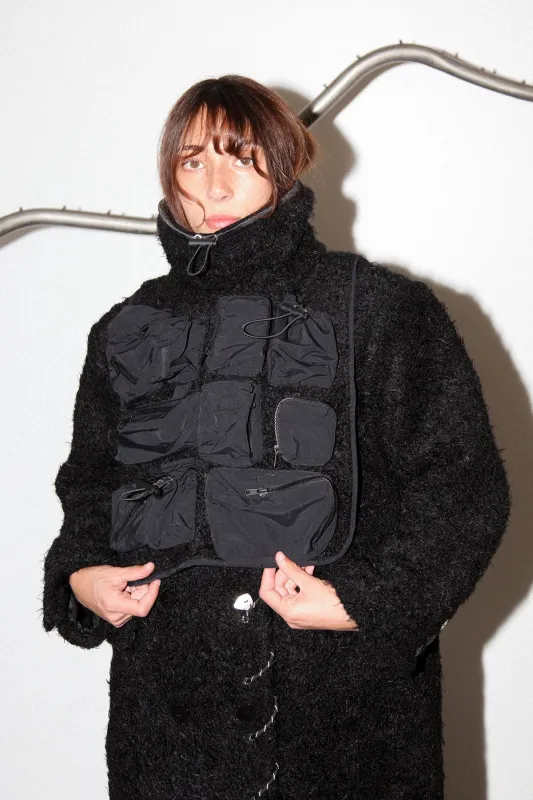 Utility Bib in Black sold by KkCo