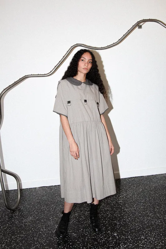 Pumice Dress in Striped Stone made by KkCo