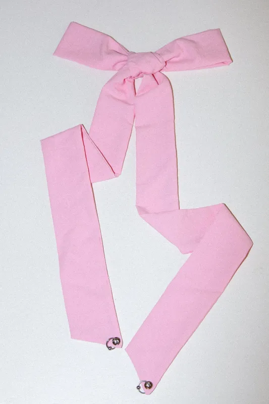 Pierced Hair Ribbon in Ballet Pink made by KkCo