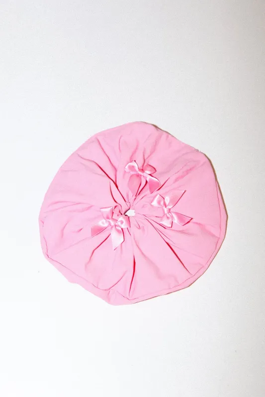 Grande Bow Scrunchie in Ballet Pink sold by KkCo