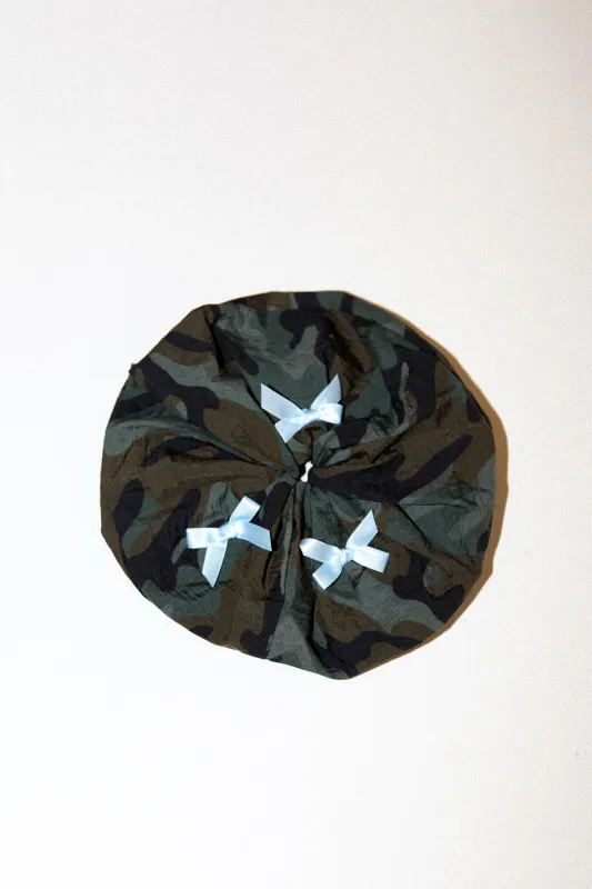 Grande Bow Scrunchie in Camo made by KkCo