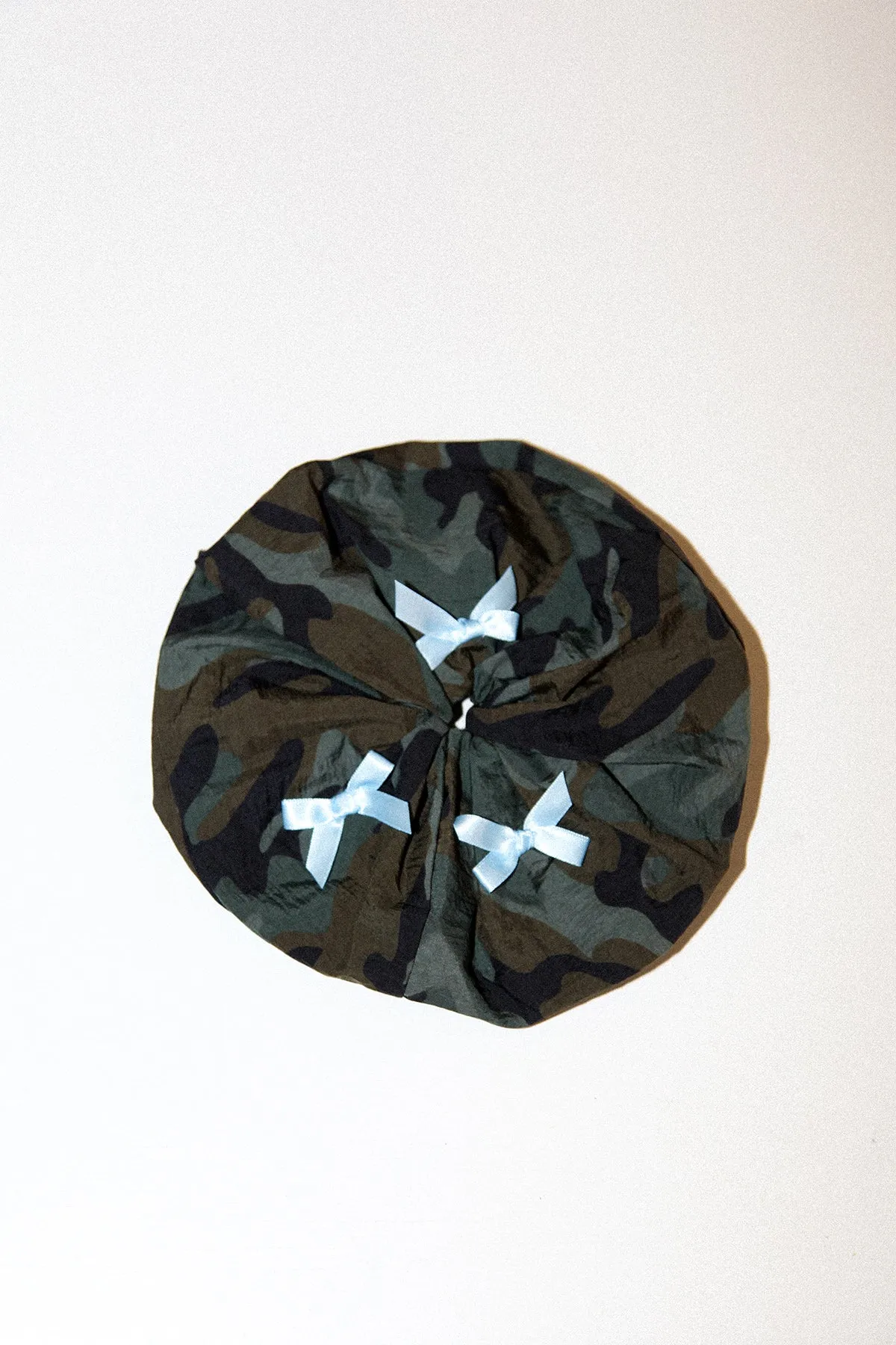 Grande Bow Scrunchie in Camo sold by KkCo