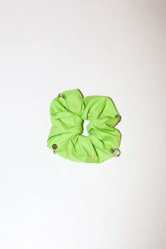 Pierced Scrunchie in Celery sold by KkCo
