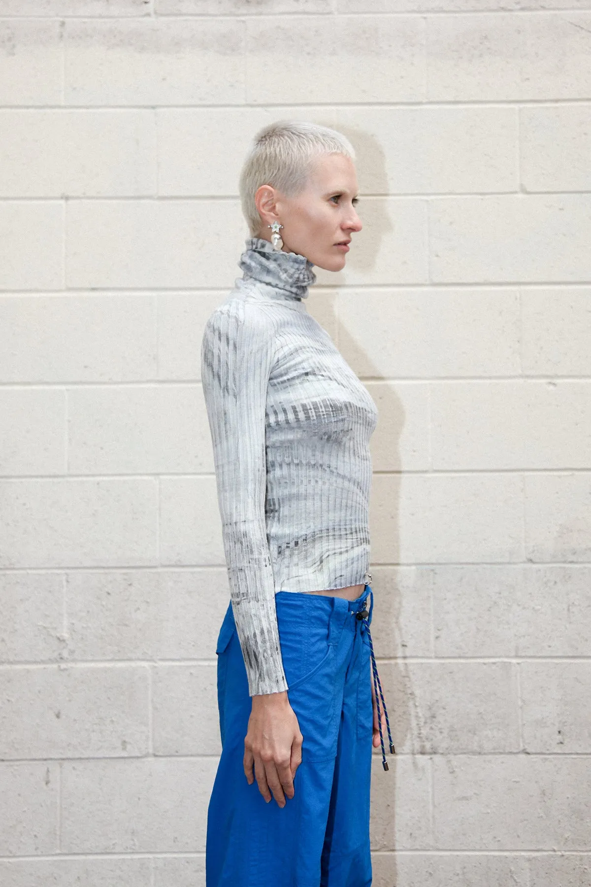 Giu Giu x KkCo Nonna Turtleneck in Earth Marble Dye sold by KkCo product image thumbnail 4