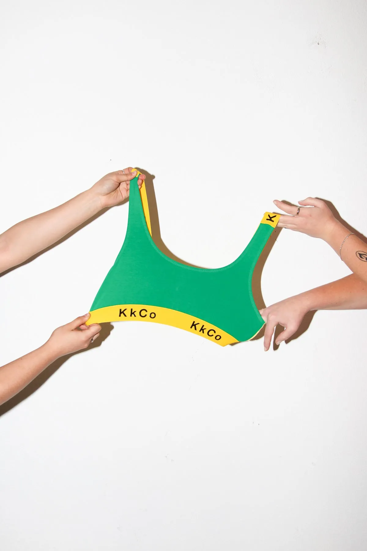 Sports Bra in Lemon & Lime sold by KkCo
