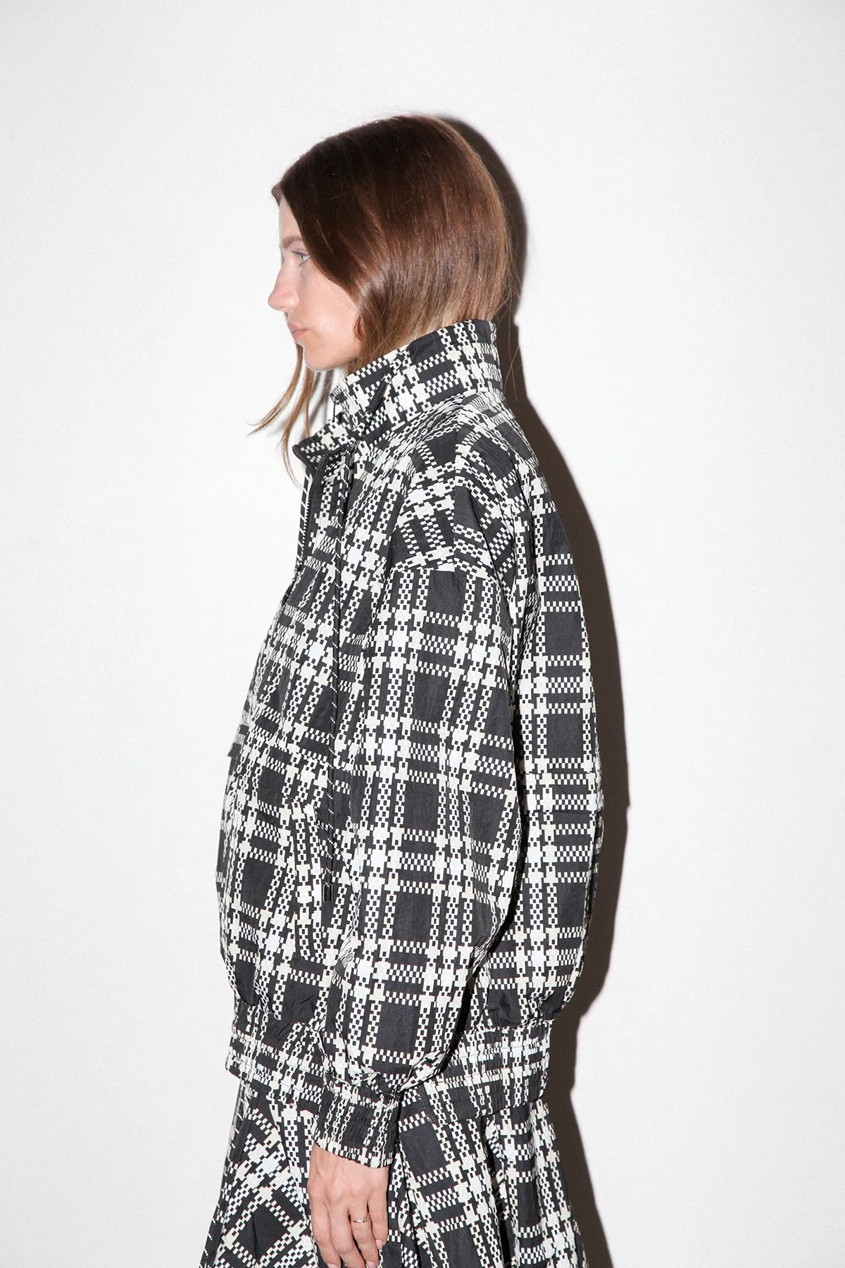 Plaid Trail Double Mockneck in Black Plaid sold by KkCo product image thumbnail 4