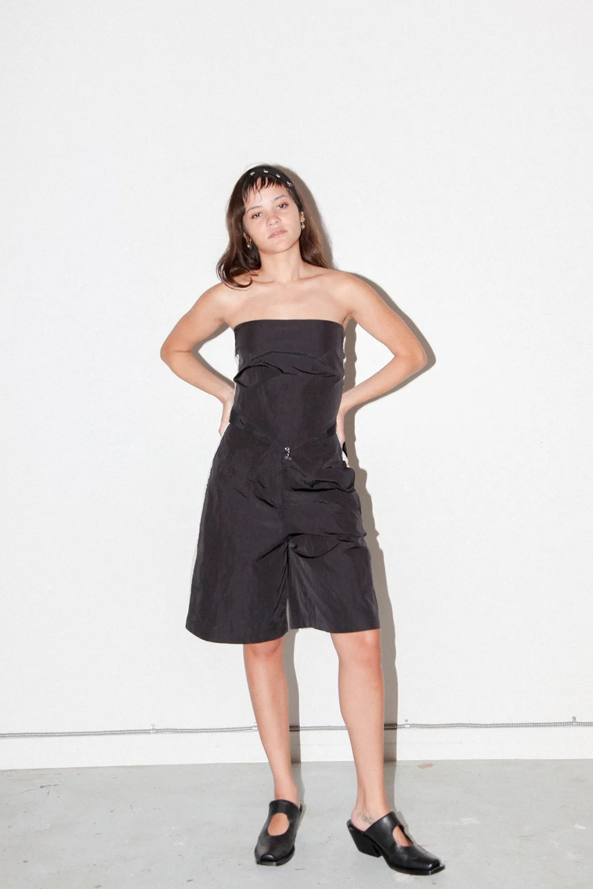 Scoria Track Short in Onyx sold by KkCo