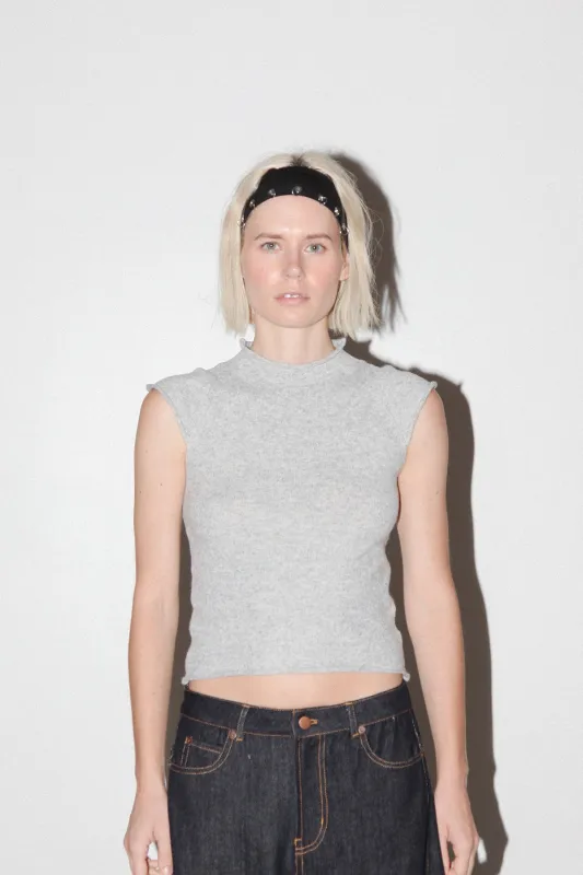 Studio 212 Cap Sleeve Knit Top in Heather Grey sold by KkCo