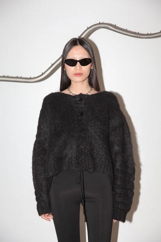 Mixed Knit Sweater Black sold by KkCo