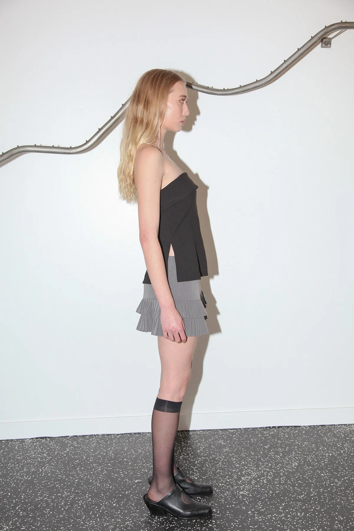 Studio 409 Pleated Skort in Grey sold by KkCo product image thumbnail 4