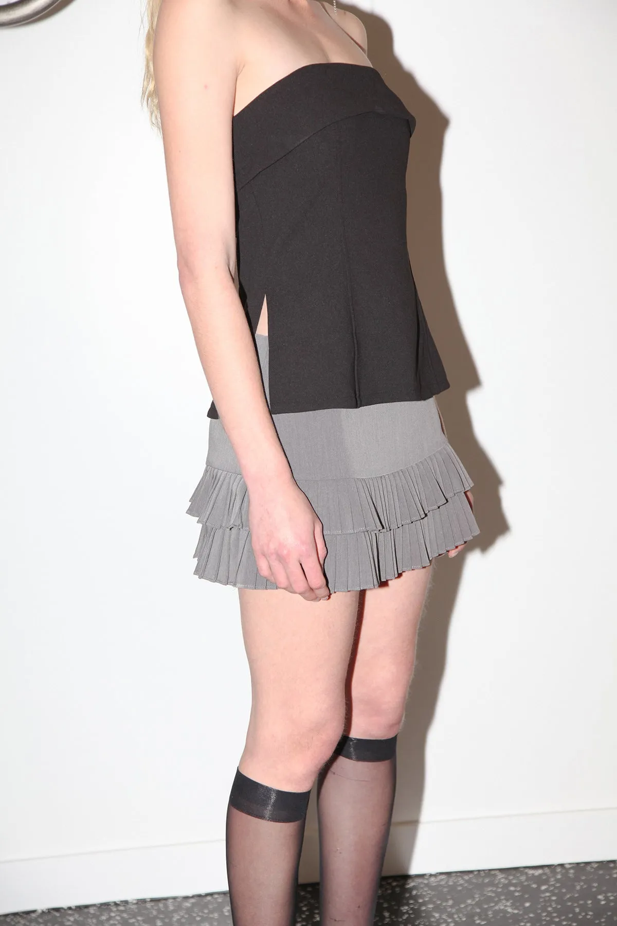 Studio 409 Pleated Skort in Grey sold by KkCo product image thumbnail 3