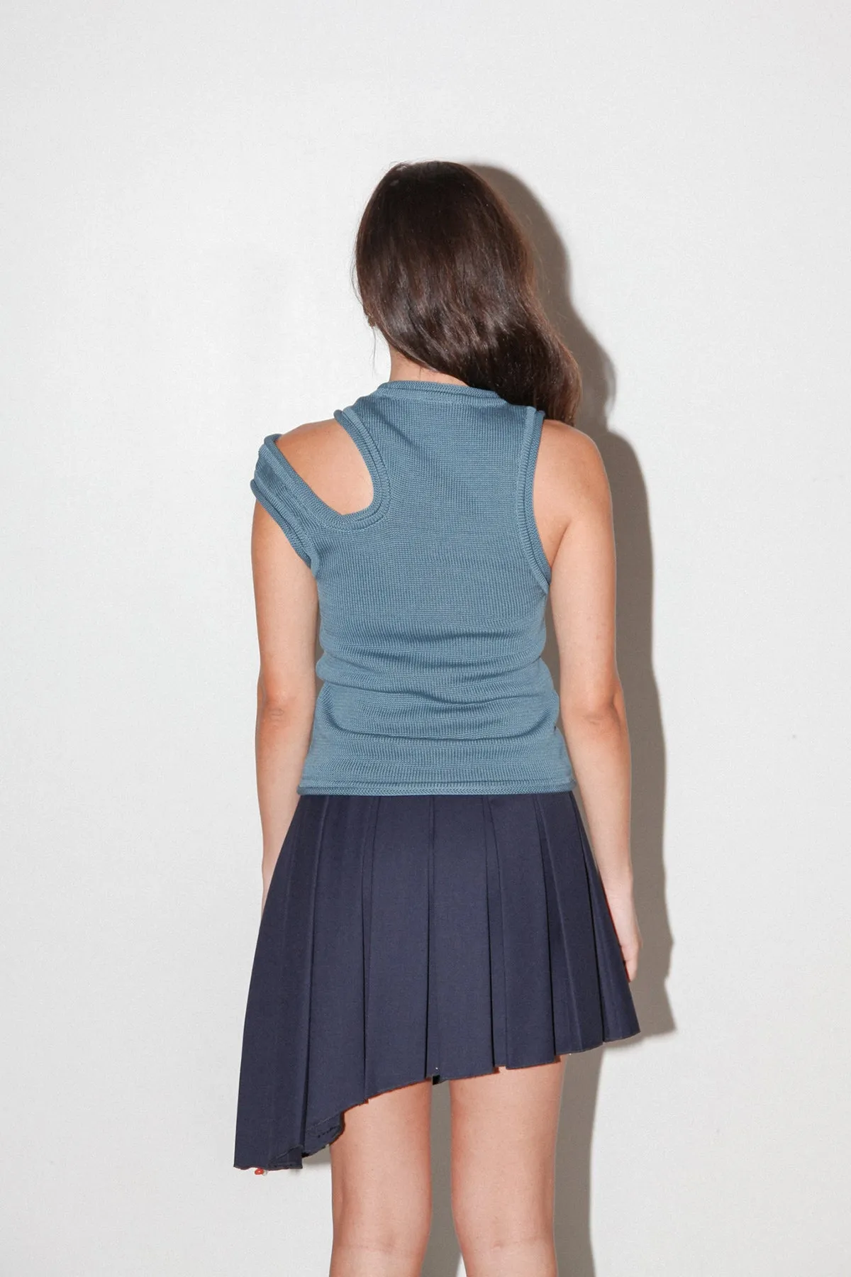 Slash Vest in Slate Blue sold by KkCo product image thumbnail 5
