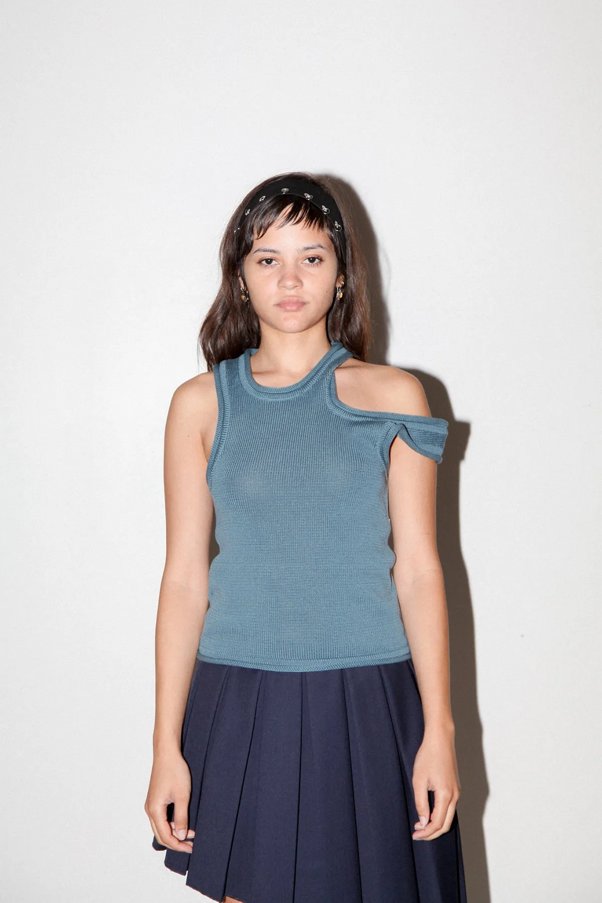 Slash Vest in Slate Blue sold by KkCo product image thumbnail 2