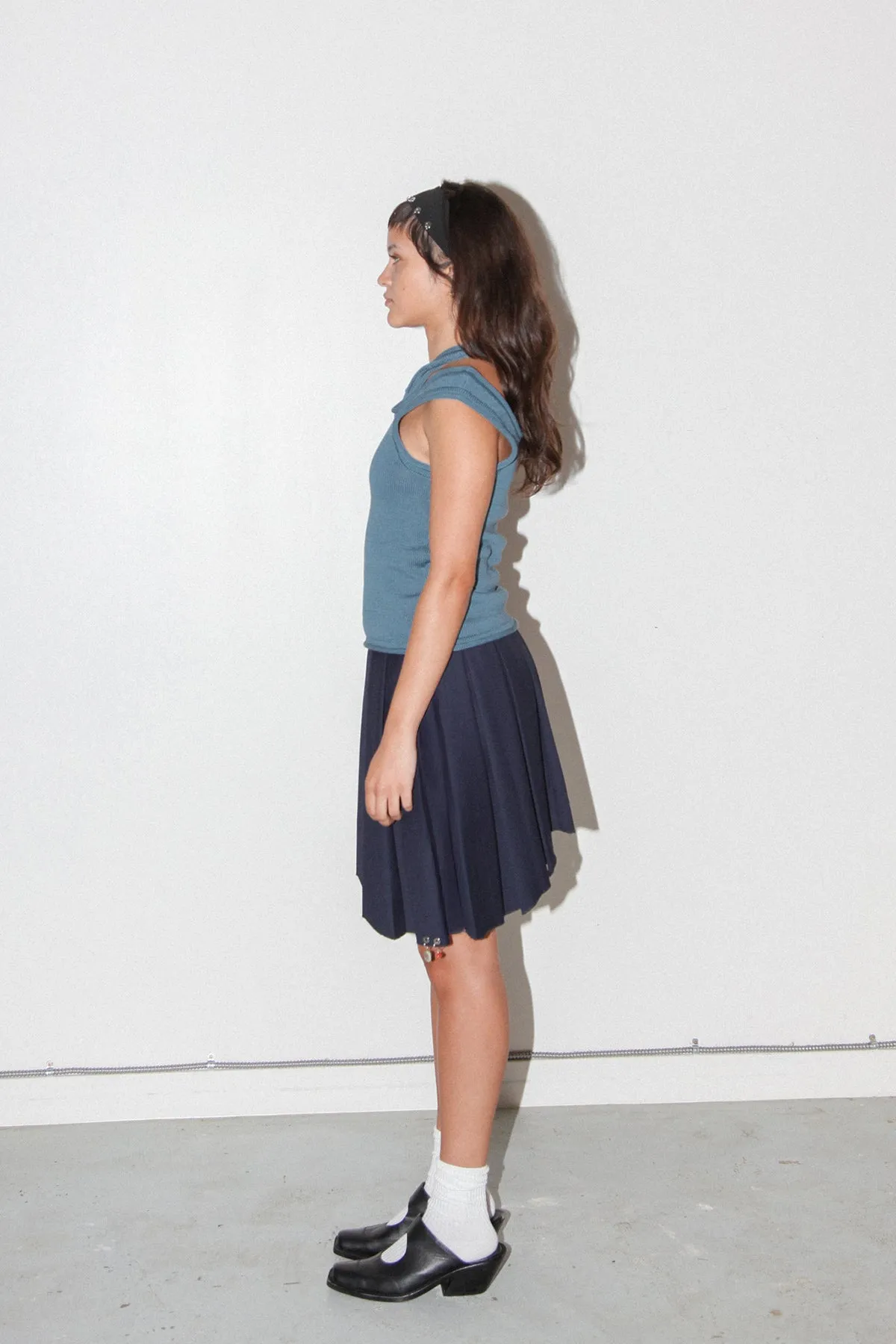 Slash Vest in Slate Blue sold by KkCo product image thumbnail 4