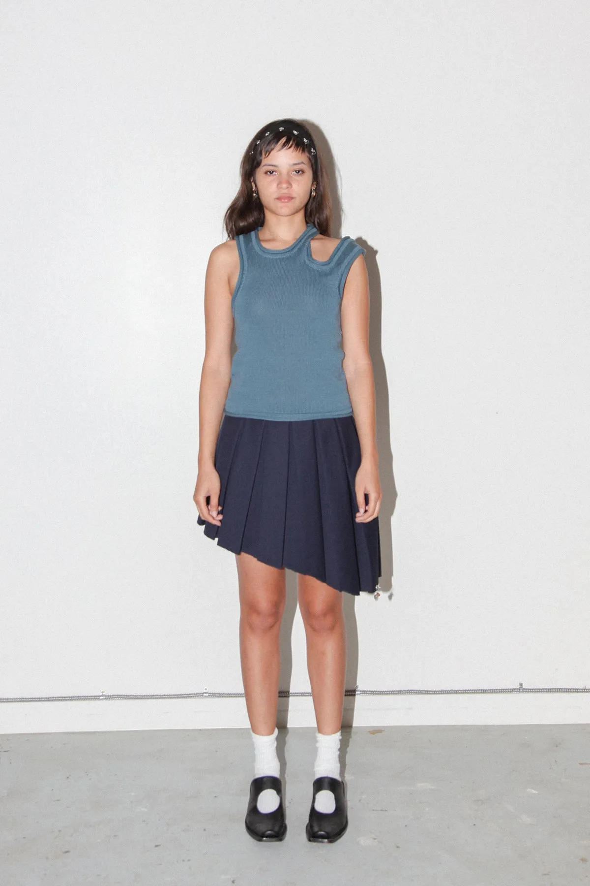 Slash Vest in Slate Blue sold by KkCo product image thumbnail 3