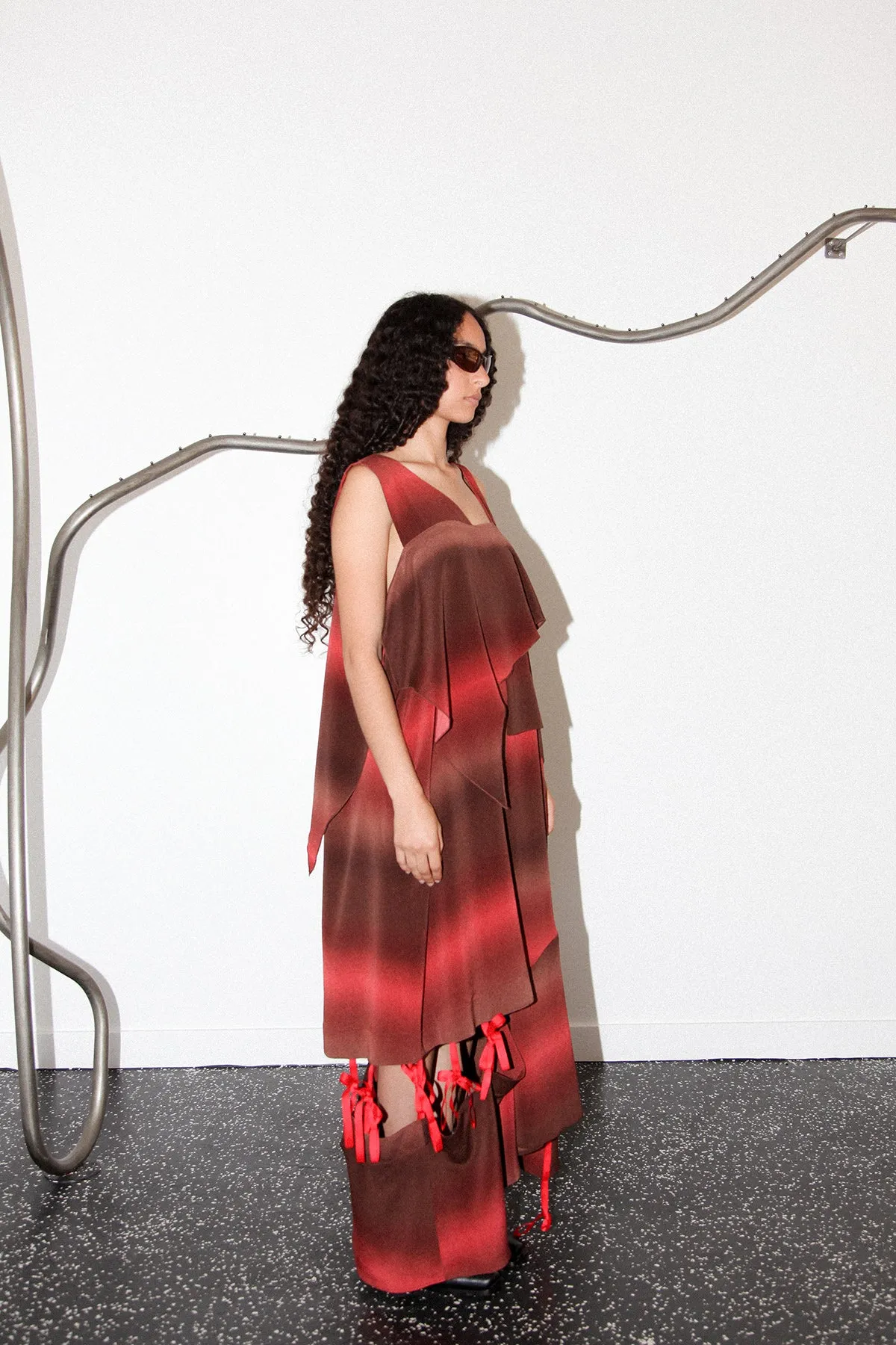 Field Dress in Merlot sold by KkCo product image thumbnail 3