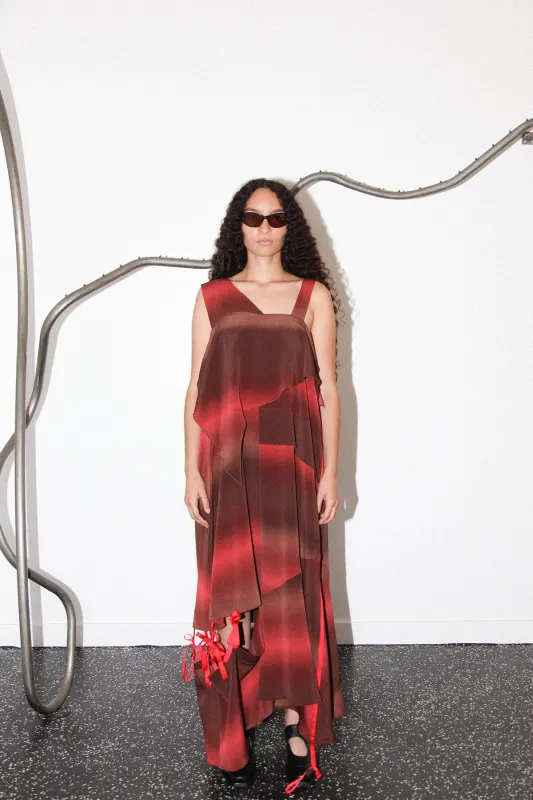 Field Dress in Merlot made by KkCo