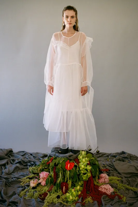 Nine Twenty-Seven Dress in Blanco Organza made by KkCo