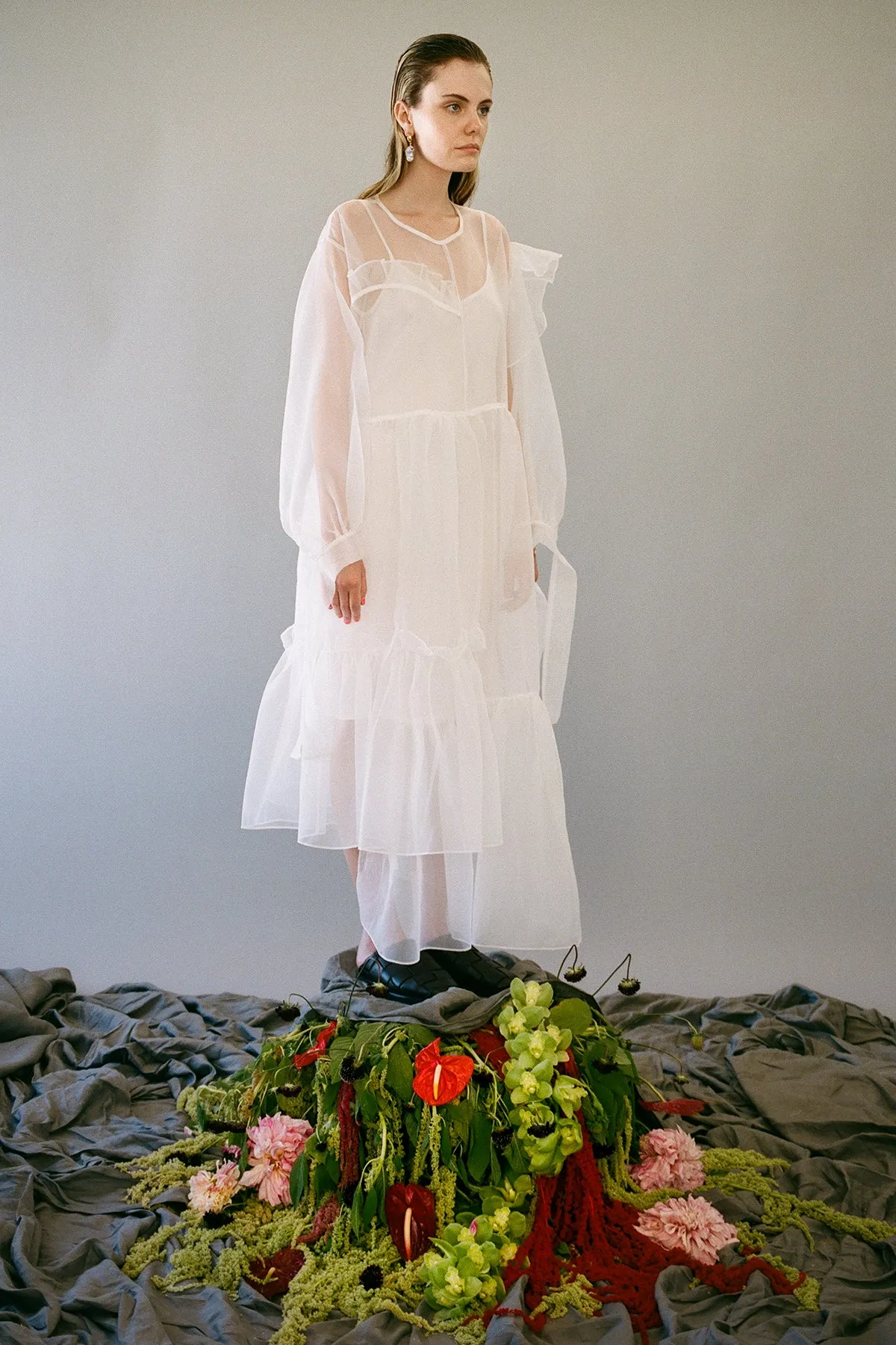 Nine Twenty-Seven Dress in Blanco Organza sold by KkCo product image thumbnail 2