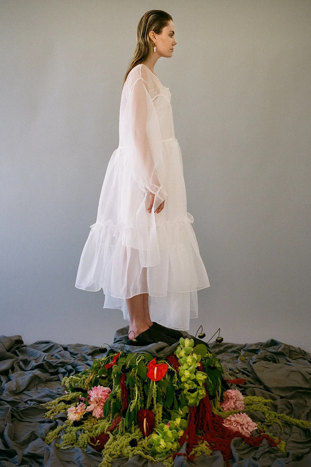 Nine Twenty-Seven Dress in Blanco Organza sold by KkCo product image thumbnail 3