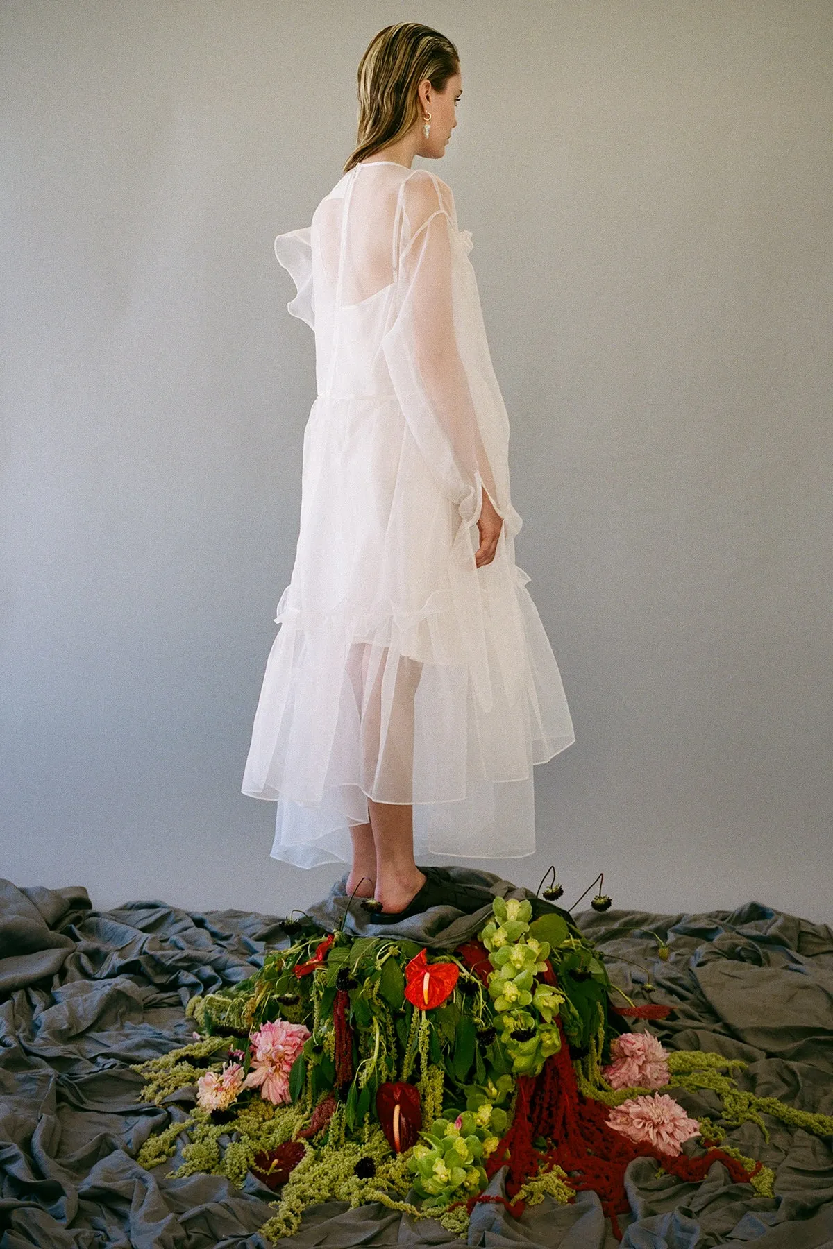 Nine Twenty-Seven Dress in Blanco Organza sold by KkCo product image thumbnail 4