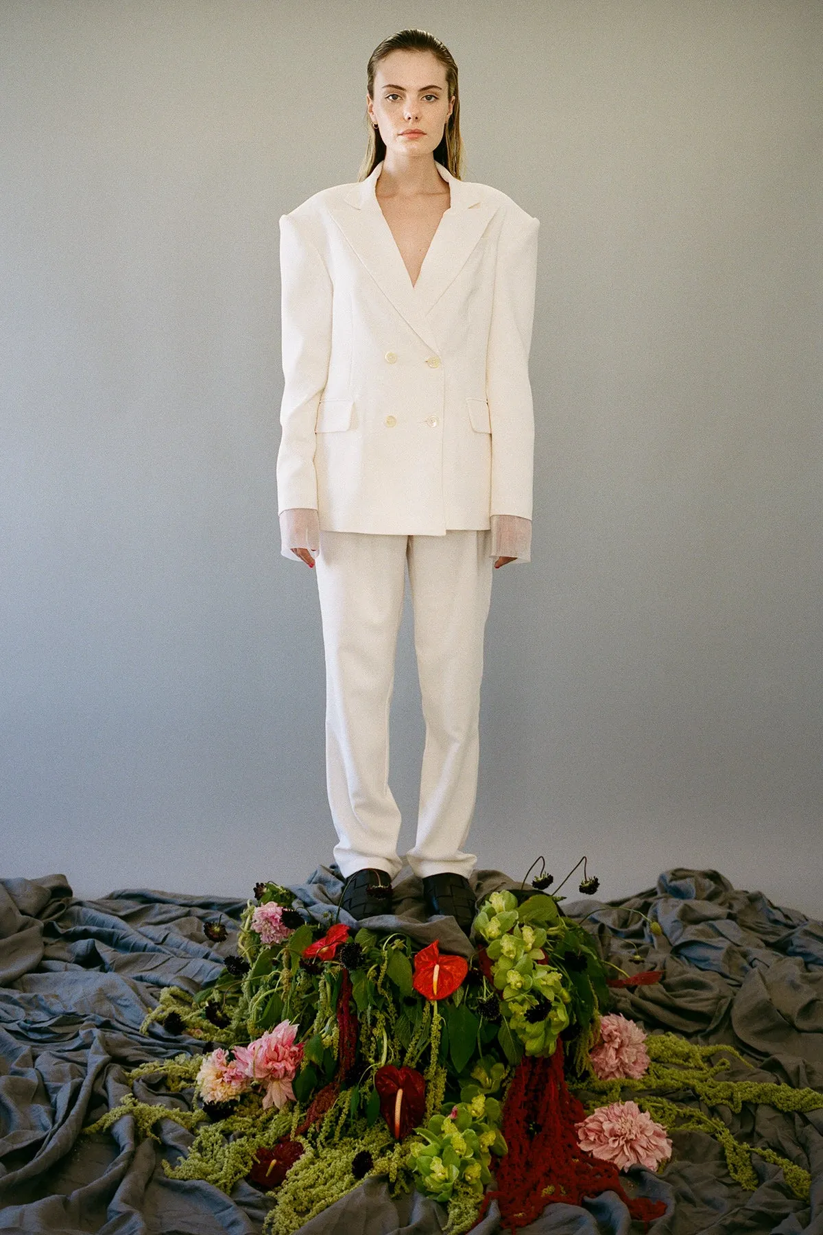 Forage Trouser in Powder Twill Suiting sold by KkCo product image thumbnail 5