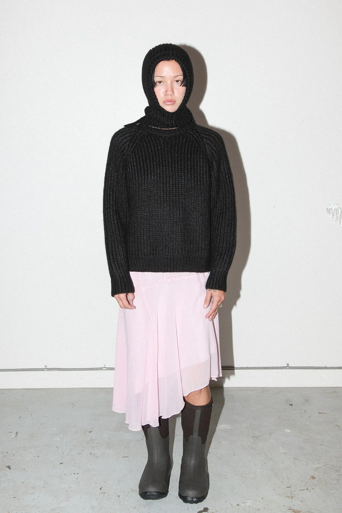 Polar Bonnet Scarf in Onyx sold by KkCo product image thumbnail 3