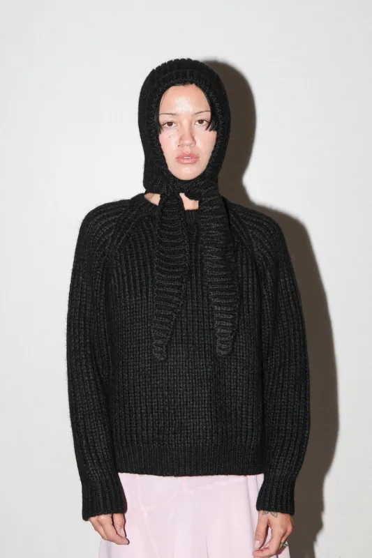 Polar Bonnet Scarf in Onyx sold by KkCo