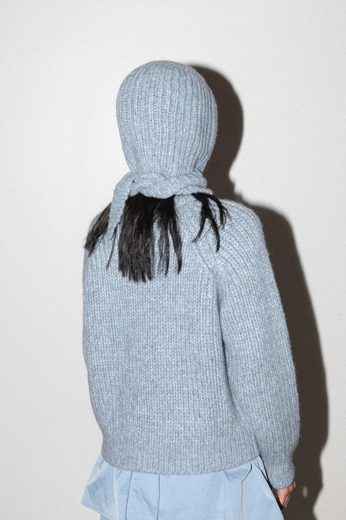 Polar Bonnet Scarf in Marled Sky sold by KkCo product image thumbnail 4