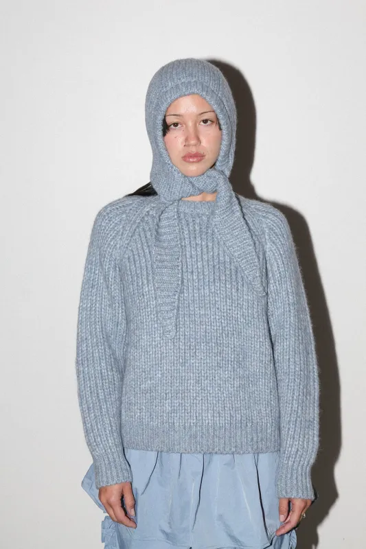 Polar Bonnet Scarf in Marled Sky sold by KkCo