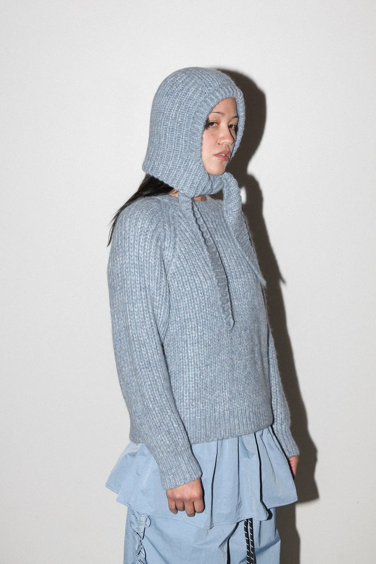 Polar Bonnet Scarf in Marled Sky sold by KkCo product image thumbnail 2