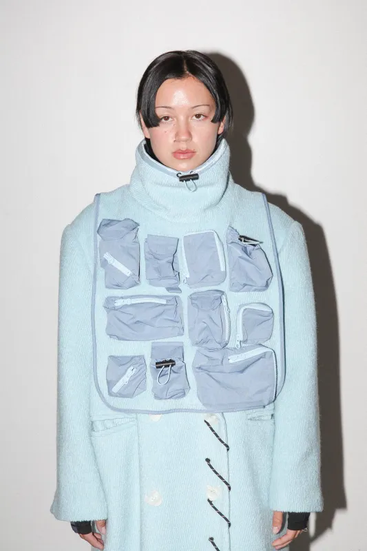 Loop Utility Bib in Sky sold by KkCo