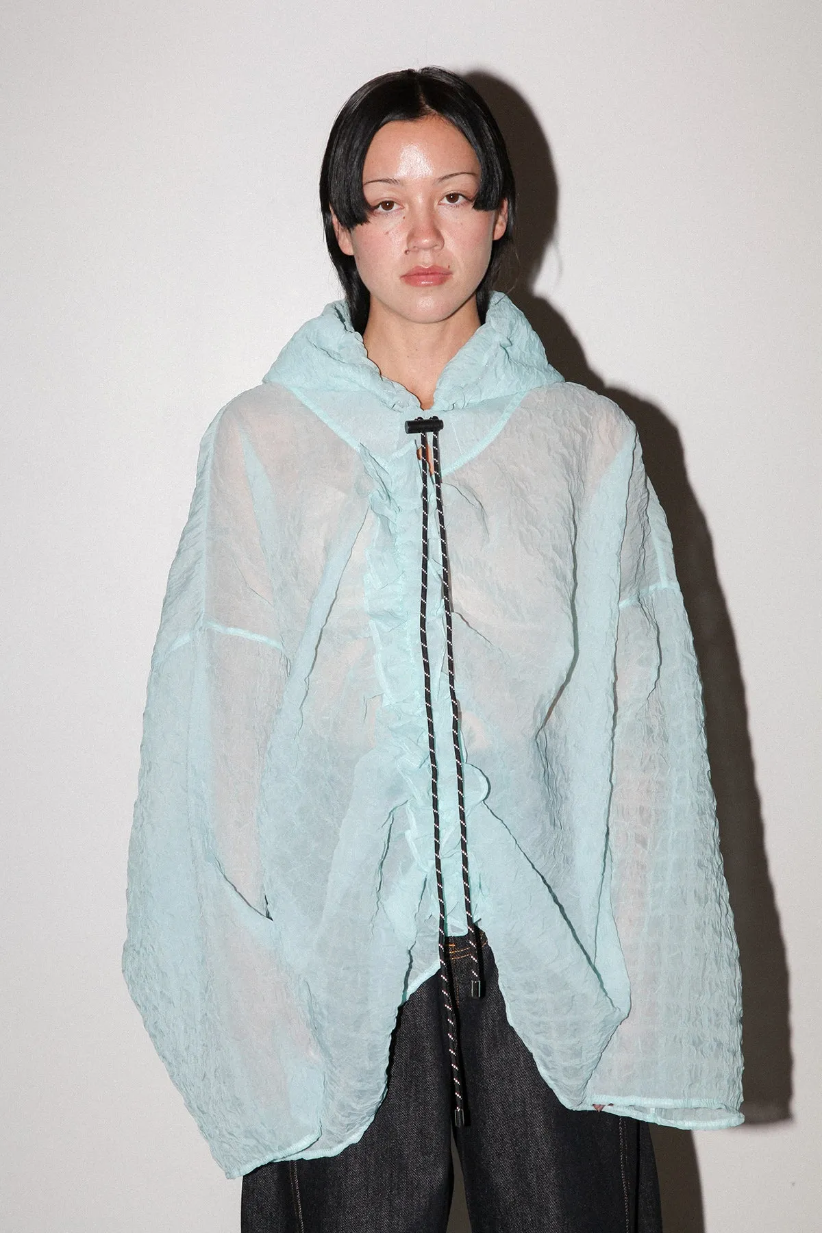 Bubble Hooded Top in Sky sold by KkCo