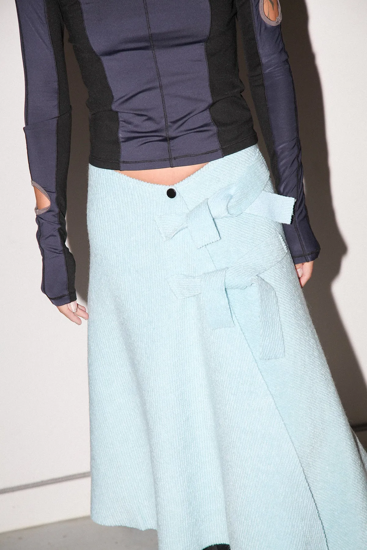 Slope Wrap Skirt in Sky sold by KkCo product image thumbnail 3